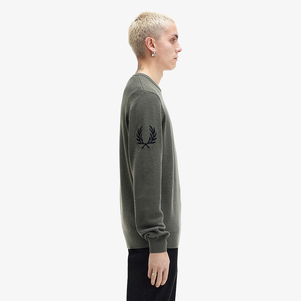 프레드페리 로렐 리스 니트 필드그린(Fred Perry Laurel Wreath Knit Field Green) - 3