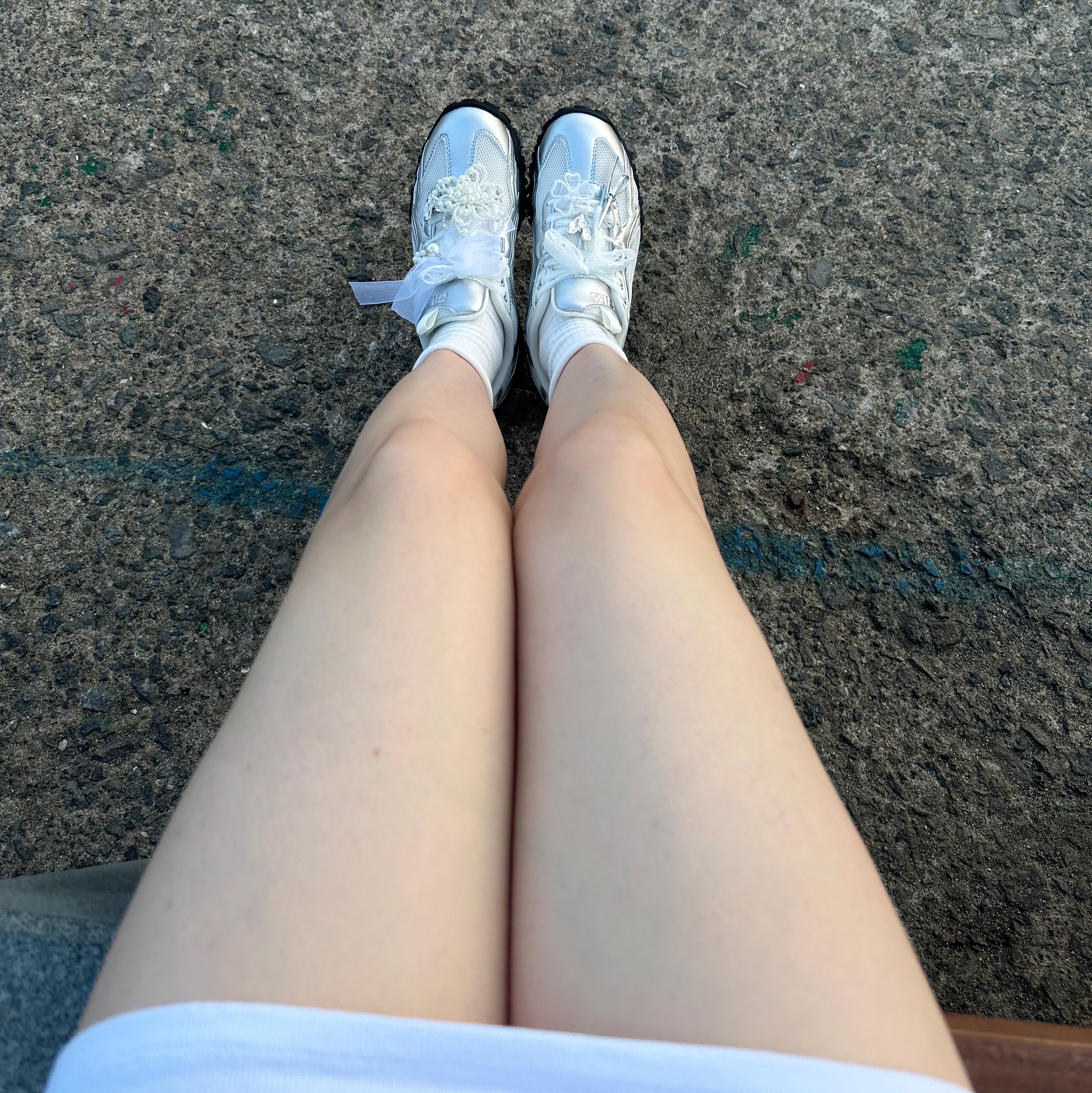 Fila Echappe MS Silver Moon 착용 스타일 - 4