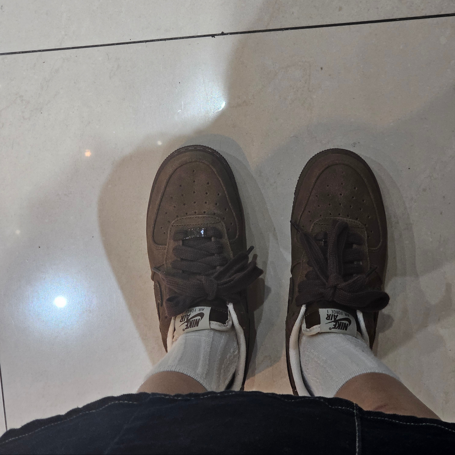 (W) Nike Air Force 1 '07 Cacao Wow 착용 스타일