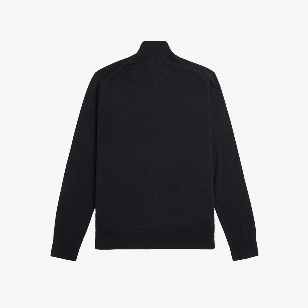프레드페리 클래식 하프 집 니트 블랙(Fred Perry Classic Half Zip Knit Black) - 6