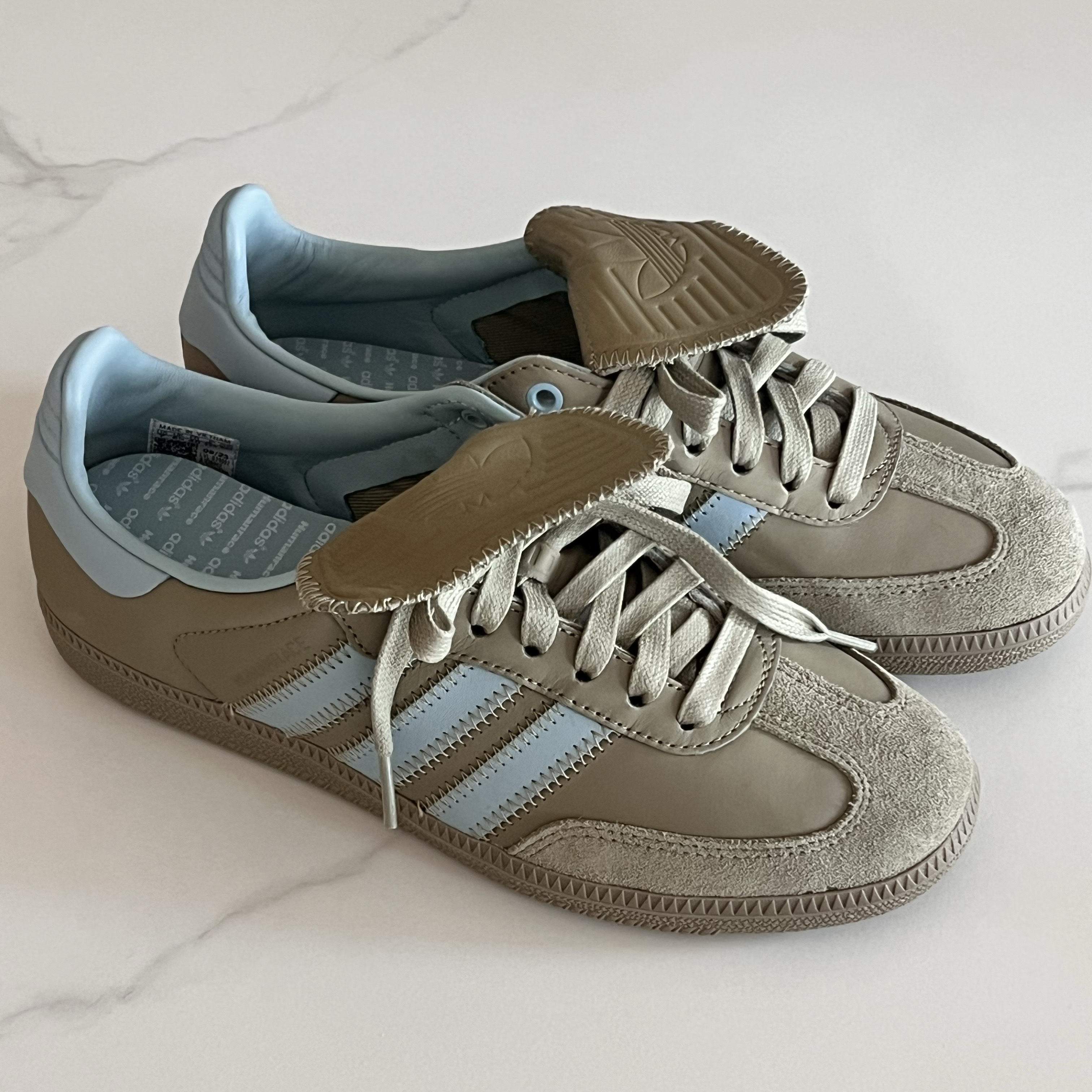 Adidas x Pharrell Williams Humanrace Samba Orbit Green Ash Grey 착용 스타일 - 2