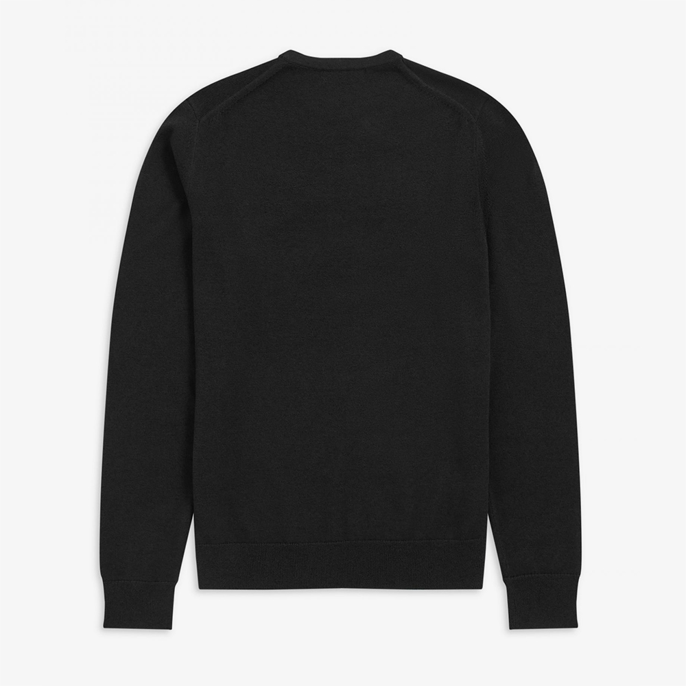 프레드페리 클래식 크루넥 메리노울 니트 블랙(Fred Perry Classic Crew Neck Knit Black) - 2
