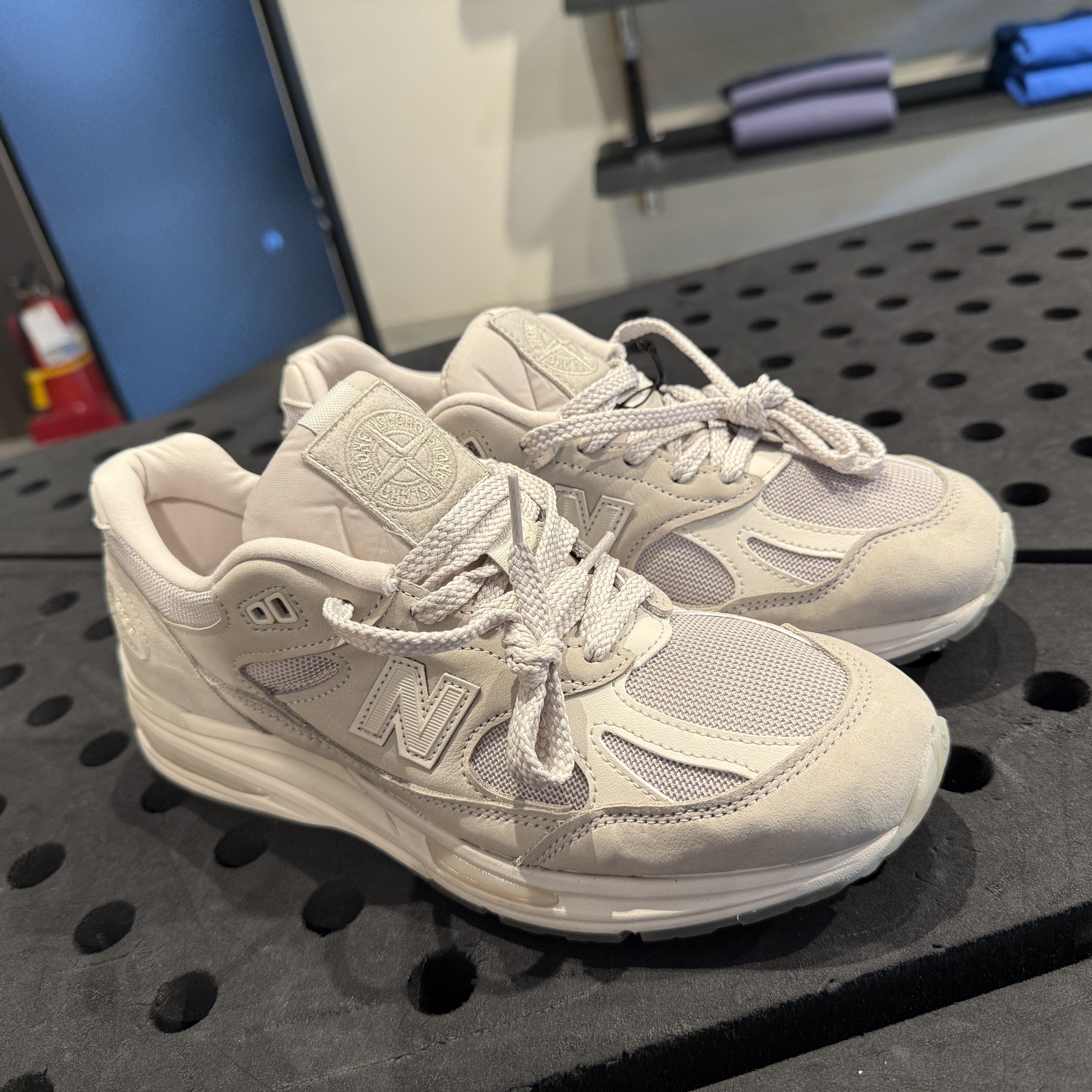 New Balance x Stone Island 991v2 Made in UK Sand 착용 스타일