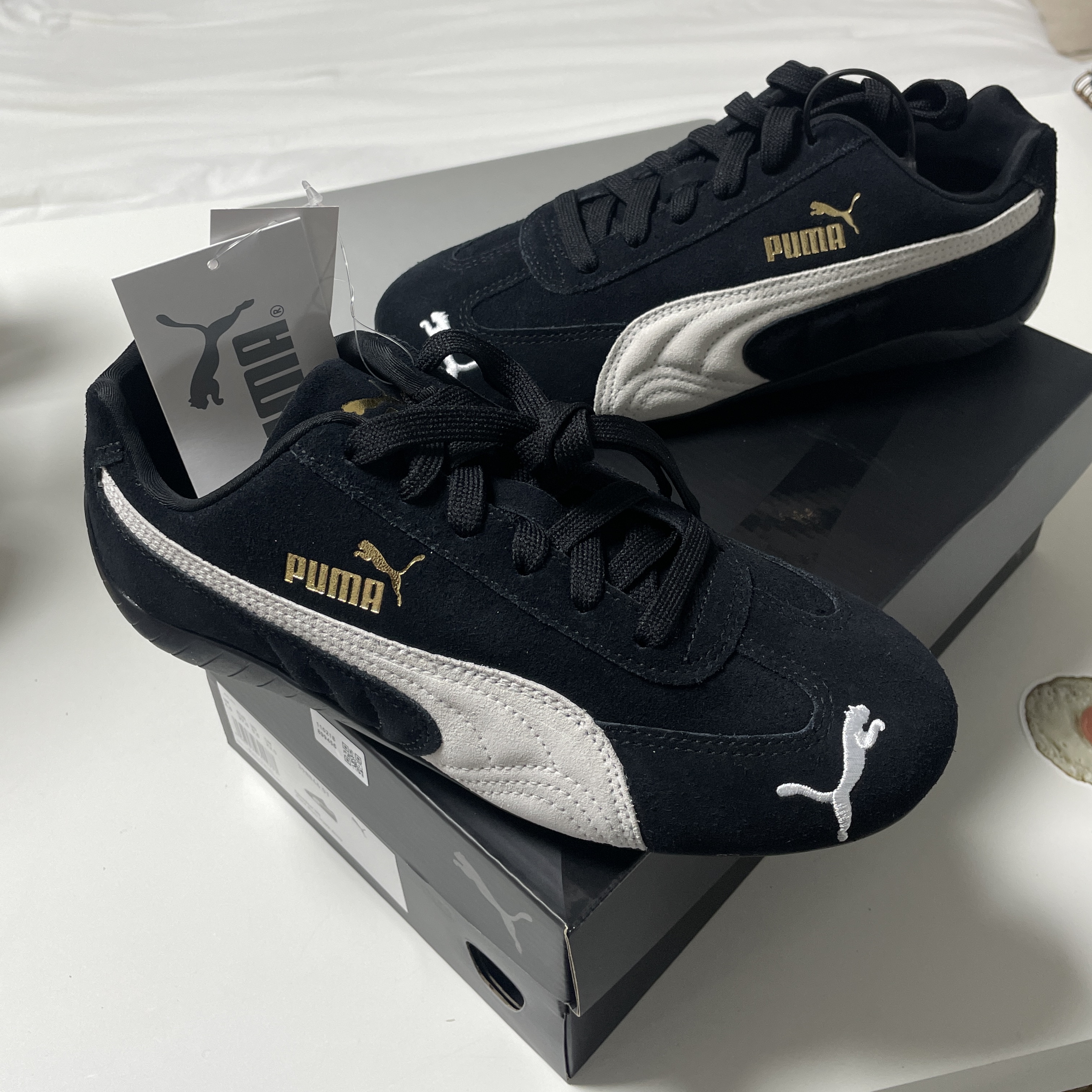 Puma Speedcat OG Black White 착용 스타일