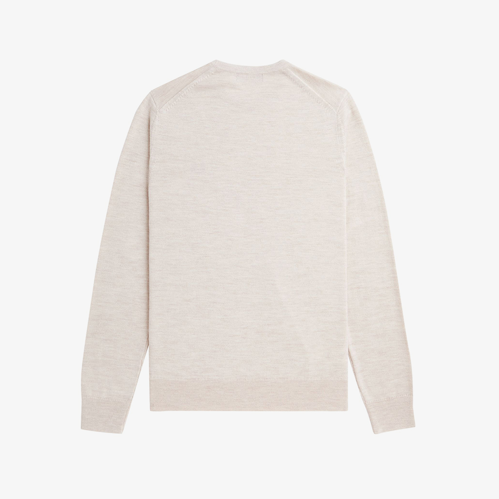 프레드페리 클래식 크루넥 메리노울 니트 포리지말(Fred Perry Classic Crew Neck Knit Porridge Marl) - 6