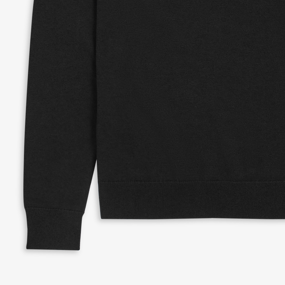 프레드페리 클래식 크루넥 메리노울 니트 블랙(Fred Perry Classic Crew Neck Knit Black) - 5