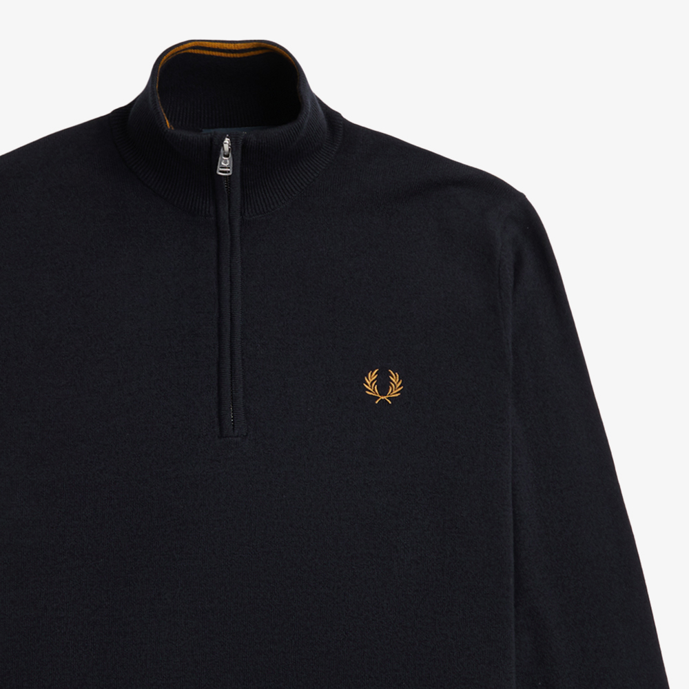 프레드페리 클래식 하프 집 니트 네이비(Fred Perry Classic Half Zip Knit Navy) - 5