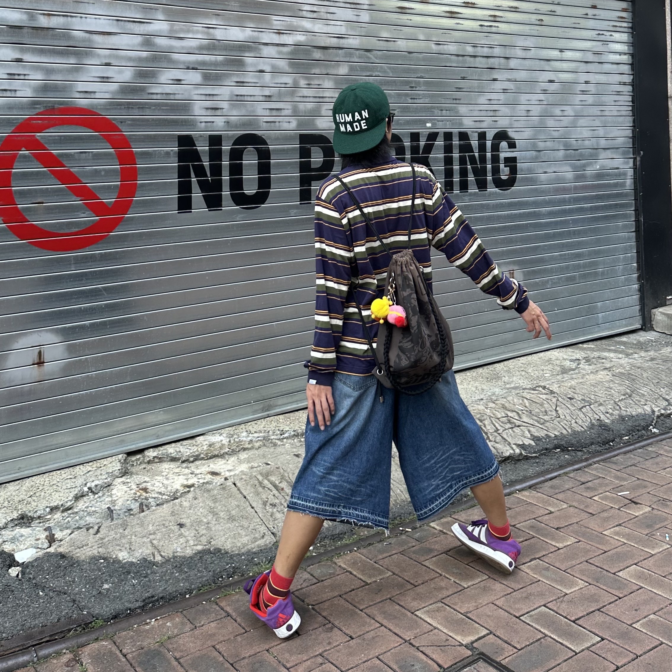 Human Made 6-Panel Wool Cap Green 착용 스타일