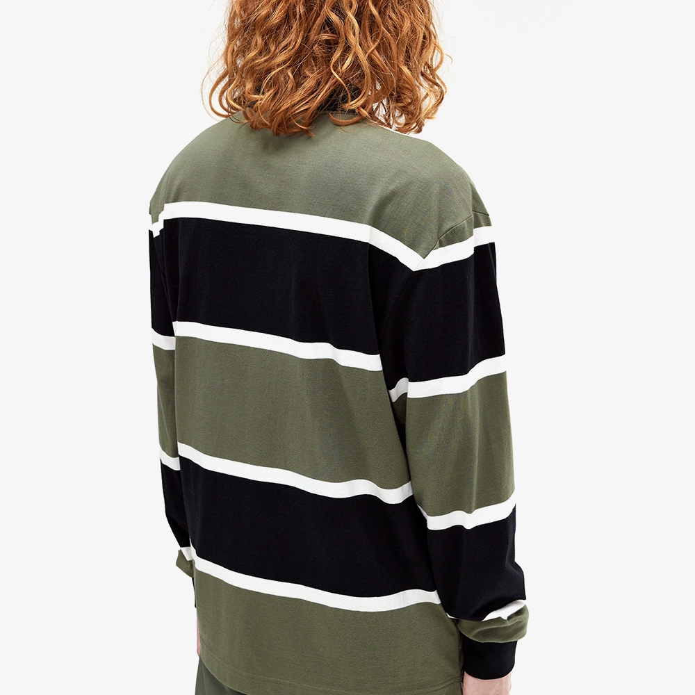 프레드페리 스트라이프 롱 슬리브 폴로 셔츠 로렐리스그린(Fred Perry Striped Long Sleeves Polo Shirt Laurel Wreath Green) - 5