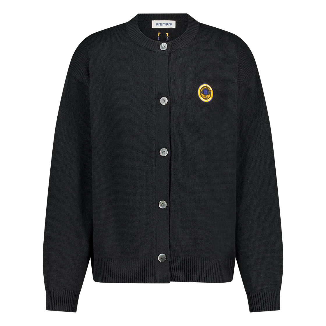 Arumaru Black Emblem Cardigan 상세 이미지 1