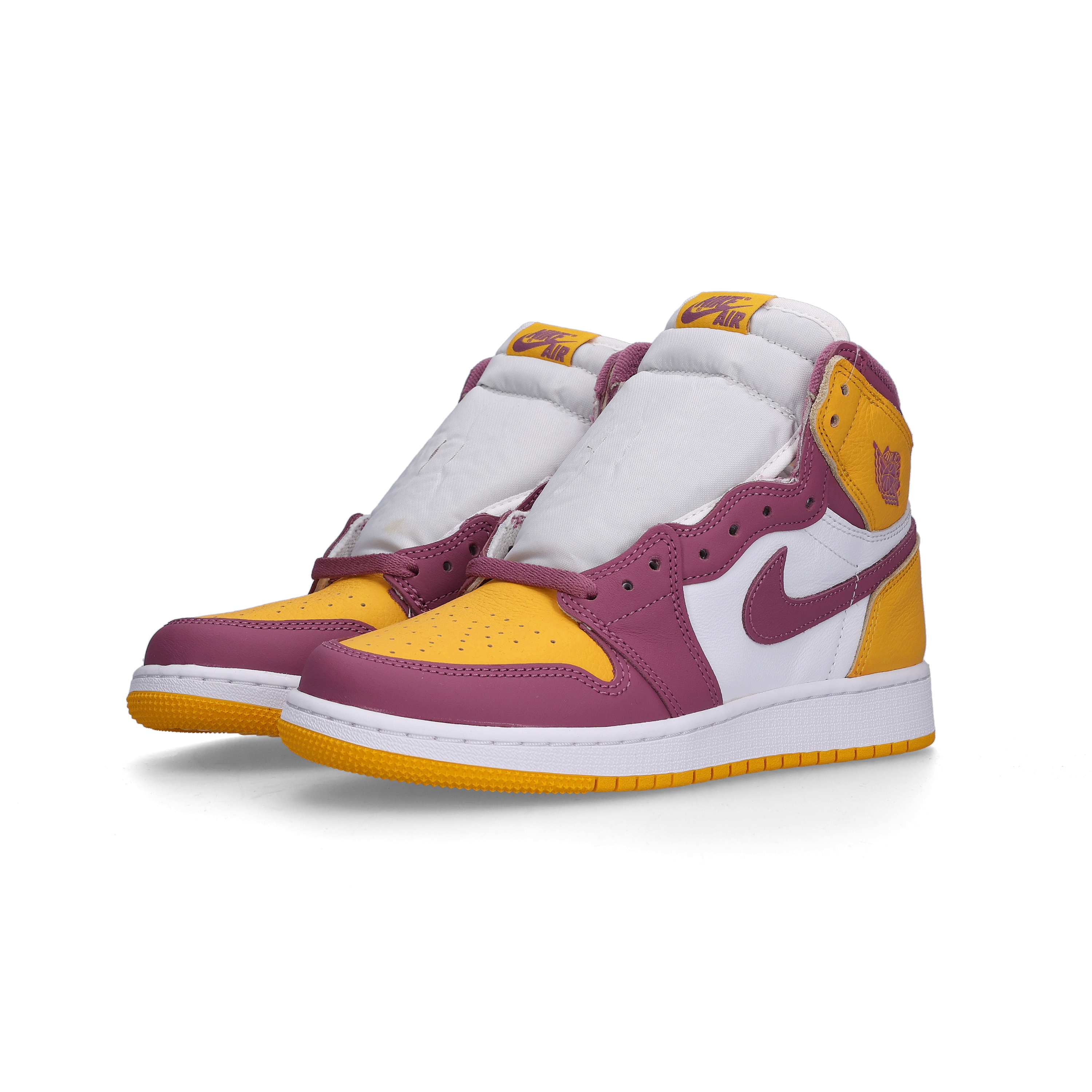 (GS) Jordan 1 Retro High OG University Gold Light Bordeaux