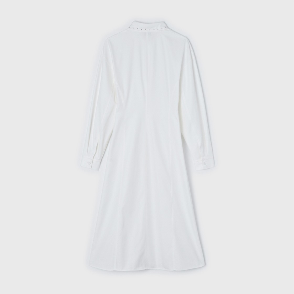 Yunse Stud Shirt Dress White 상세 이미지 2