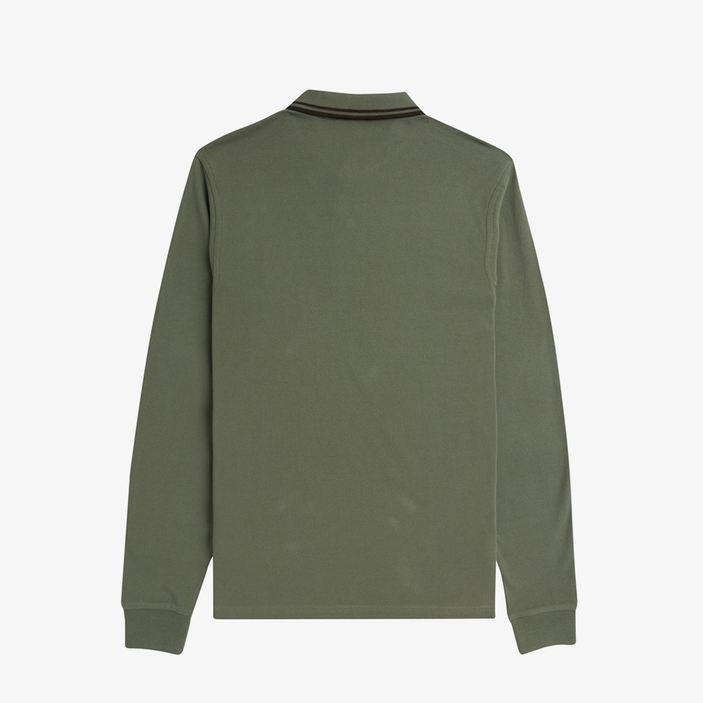 프레드페리 롱 슬리브 트윈 팁 프레드페리 셔츠 로렐리스그린(Fred Perry Long Sleeve Twin Tipped Fred Perry Shirt Laurel Wreath Green) - 5