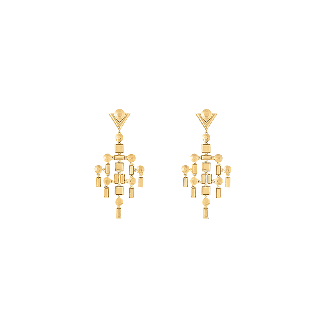 (W) Louis Vuitton Chandelier Earrings Gold 상세 이미지 1