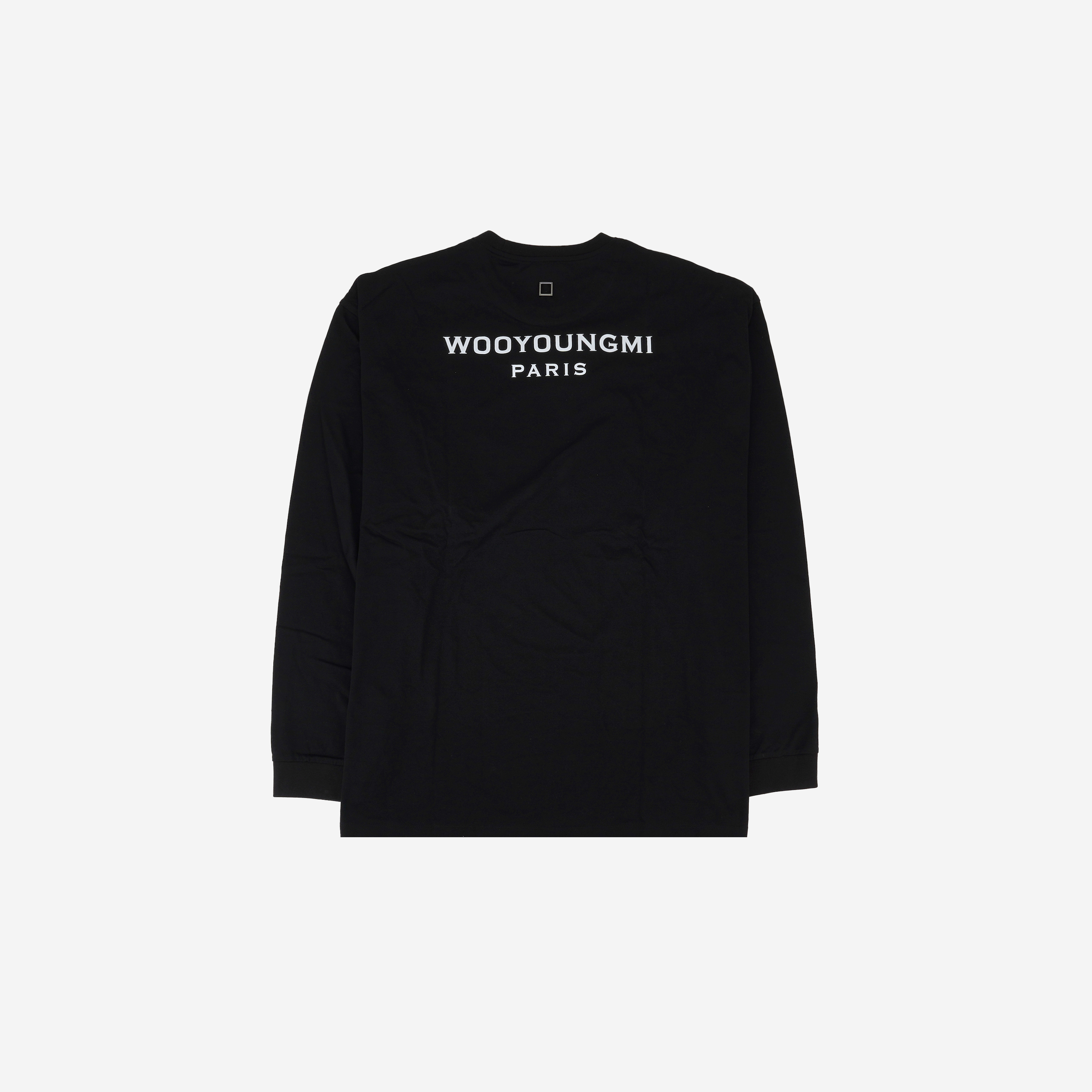 Wooyoungmi Back Logo Long Sleeve T-Shirt Black - 24SS