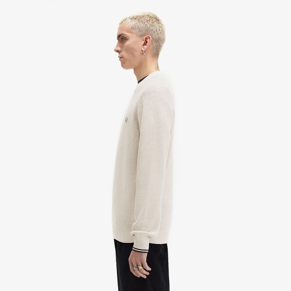 프레드페리 와플 스티치 니트 포리지(Fred Perry Waffle Stitch Knit Porridge Marl) - 3