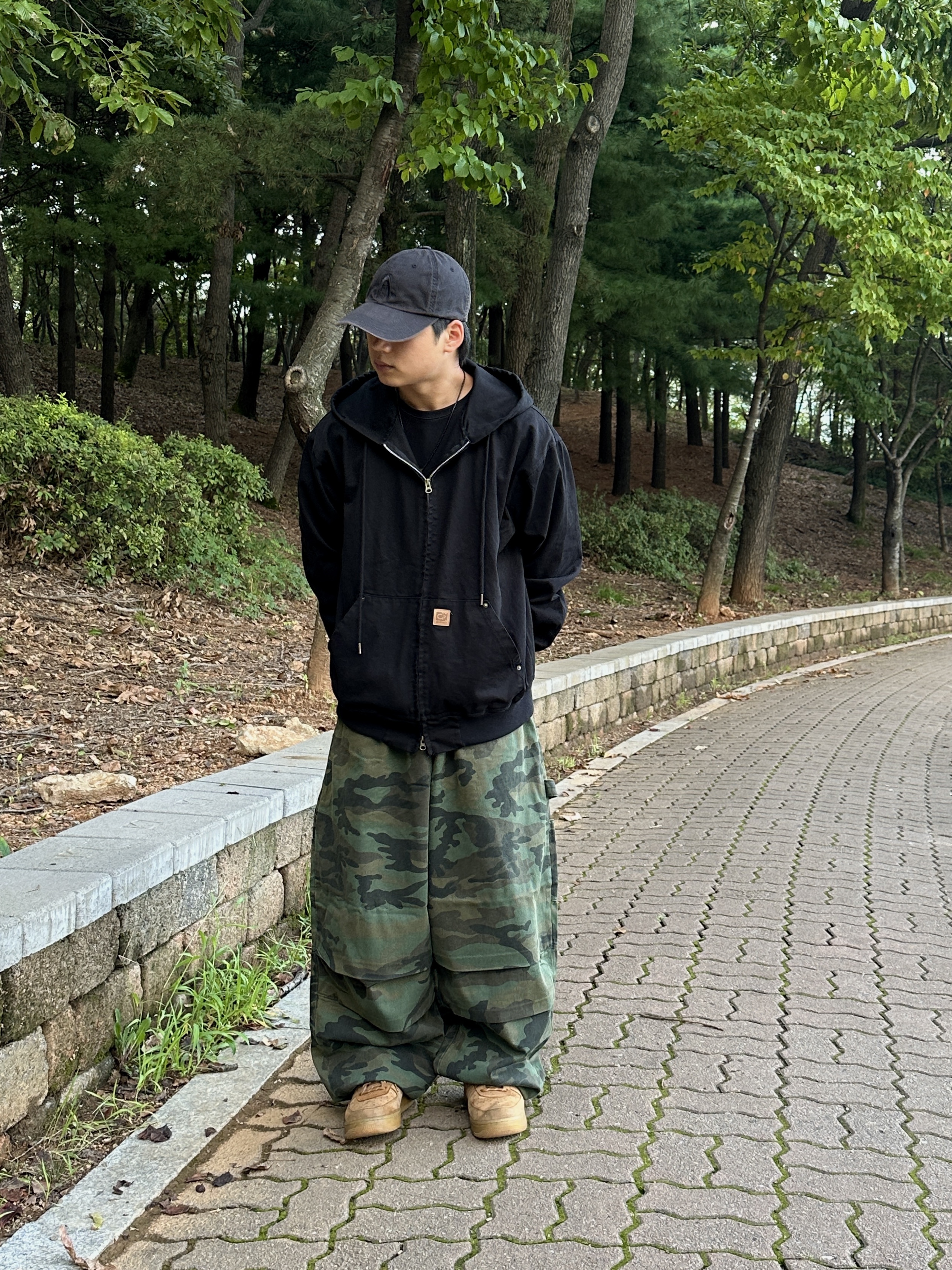 Nike Air Force 1 '07 WB Flax 착용 스타일 - 1