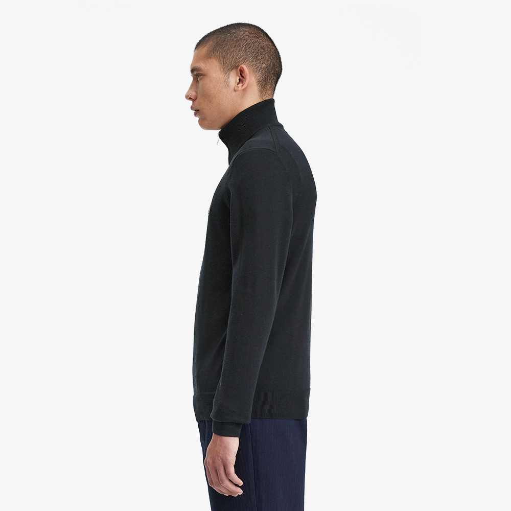 프레드페리 클래식 하프 집 니트 블랙(Fred Perry Classic Half Zip Knit Black) - 3