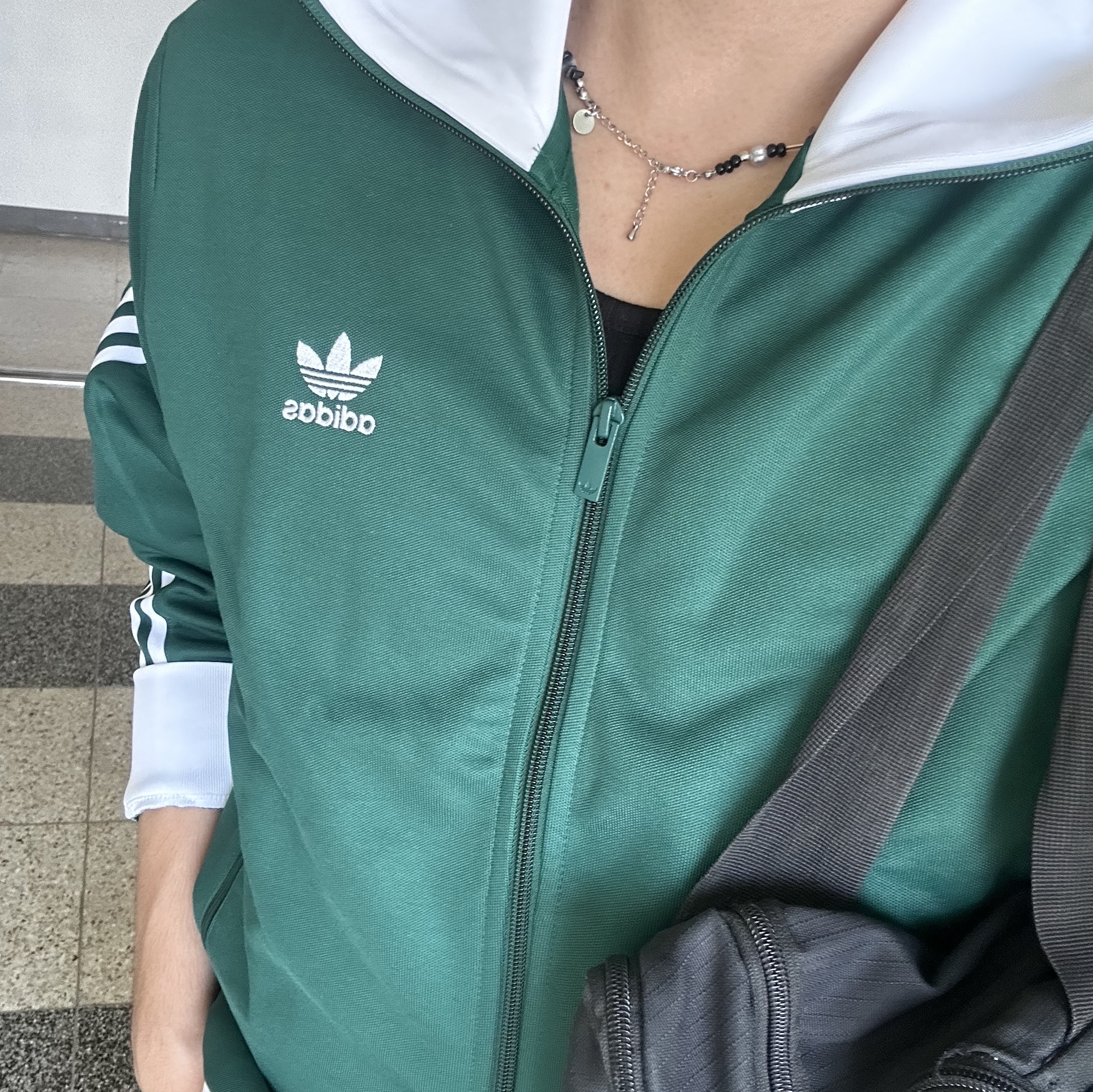 Adidas Adicolor Classics Beckenbauer Track Jacket Collegiate Green - KR Sizing 착용 스타일 - 2