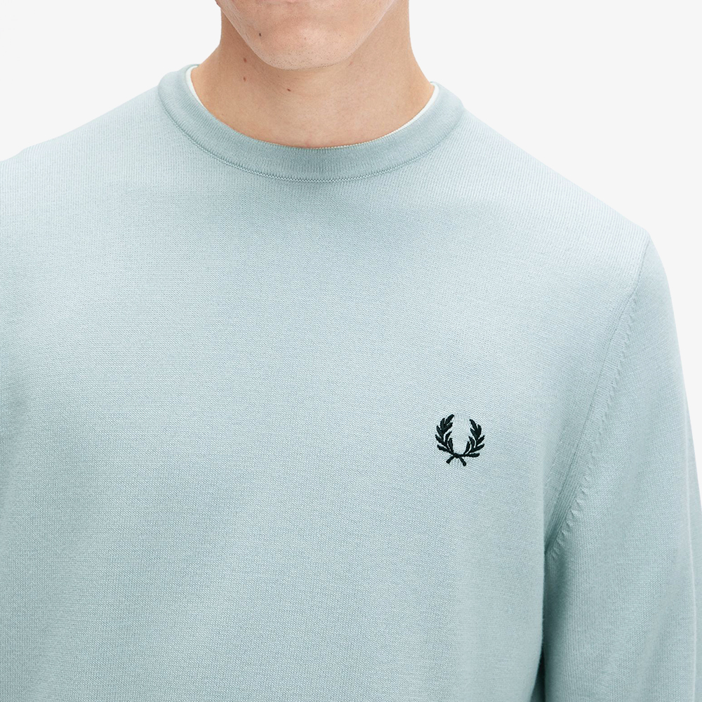 프레드페리 클래식 크루넥 메리노울 니트 실버블루(Fred Perry Classic Crew Neck Knit Silver Blue) - 5