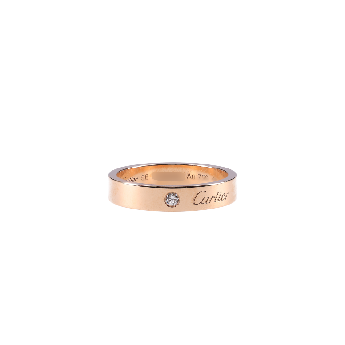 Cartier C de Wedding Ring Rose Gold Size 56 상세 이미지 2