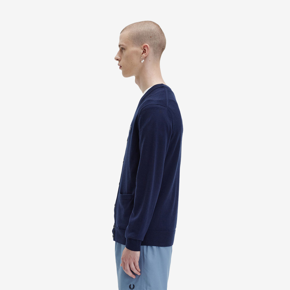 프레드페리 클래식 메리노울 가디건 네이비(Fred Perry Classic Cardigan Navy) - 3