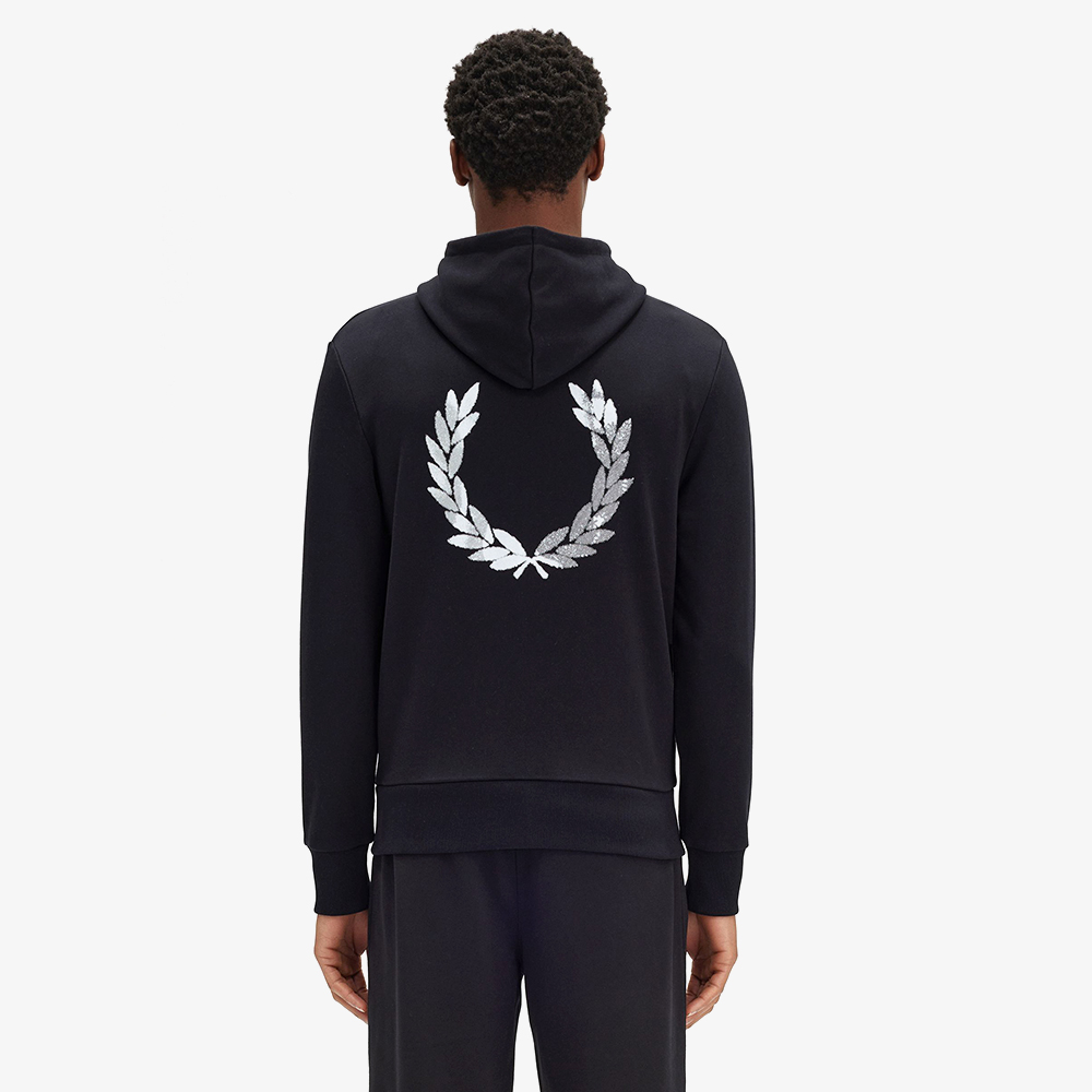 프레드페리 어드밴티지 페리 후드 스웻셔츠 블랙(Fred Perry Advantage Perry Hooded Sweatshirt Black) - 4