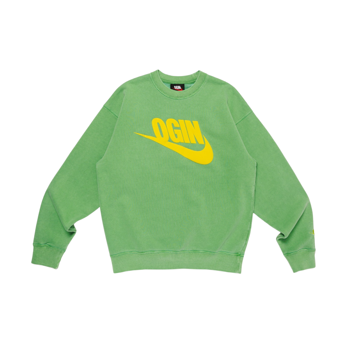 Nike x Nigo Fleece Crewneck Sweatshirt Green - Otsumo Plaza Exclusive 상세 이미지 1