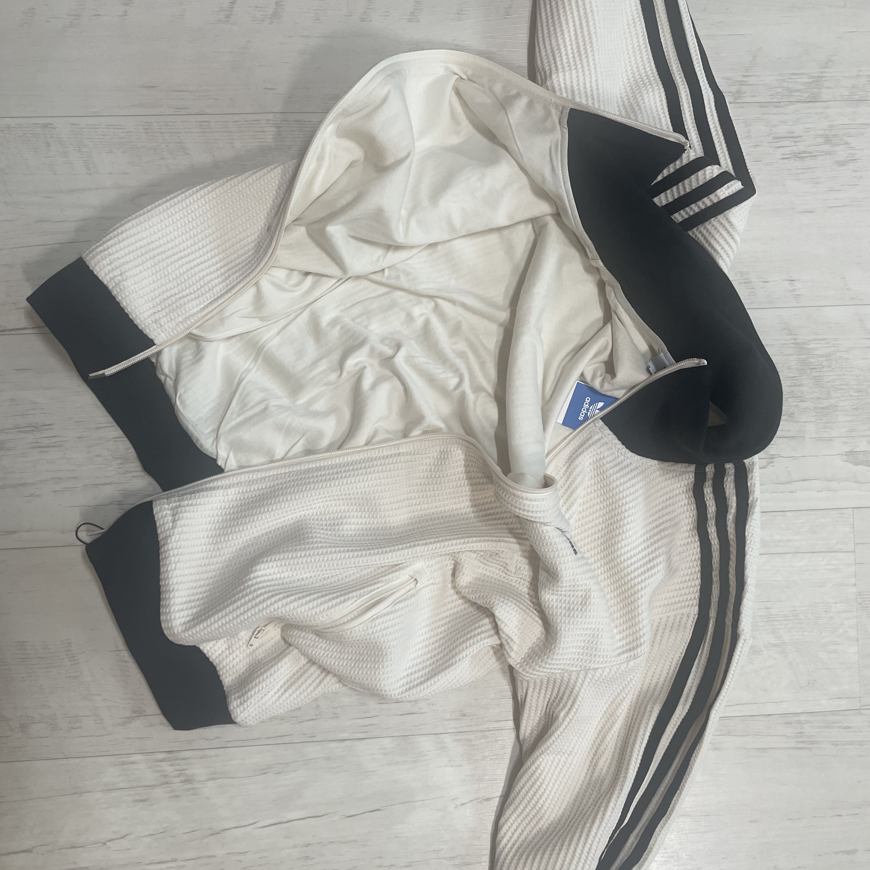 Adidas Waffle Beckenbauer Track Top Wonder White - KR Sizing 착용 스타일