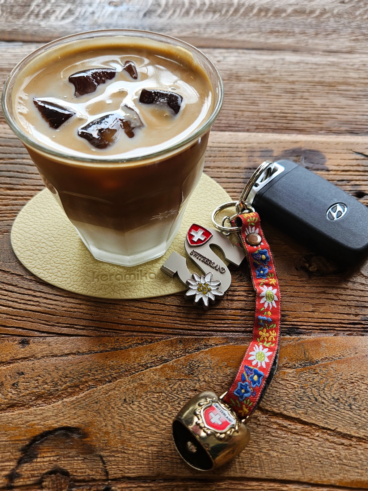 Human Made Heart Rubber Coaster Blue 착용 스타일 - 3