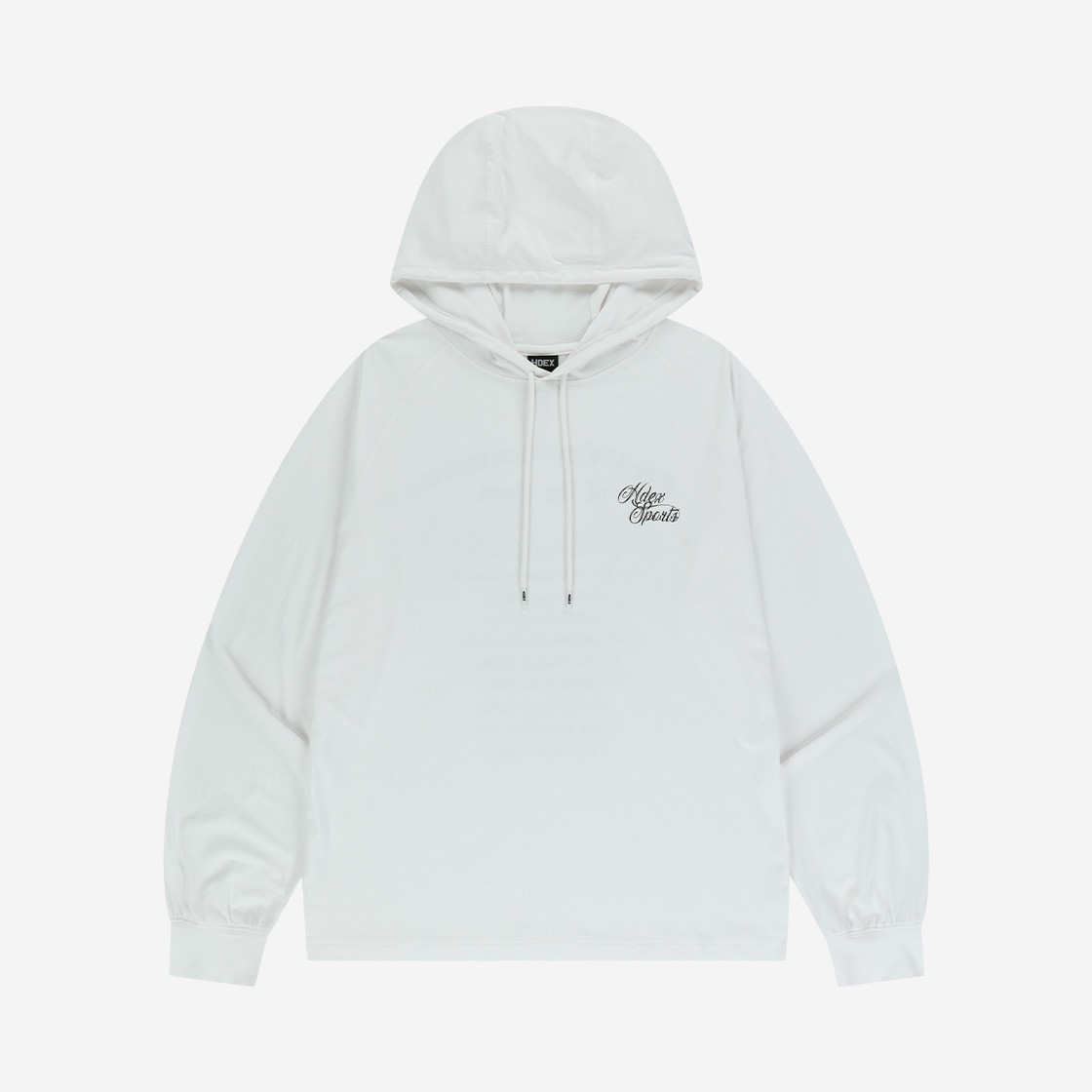 HDEX Womens Soft Lettering Hoodie White 상세 이미지 1