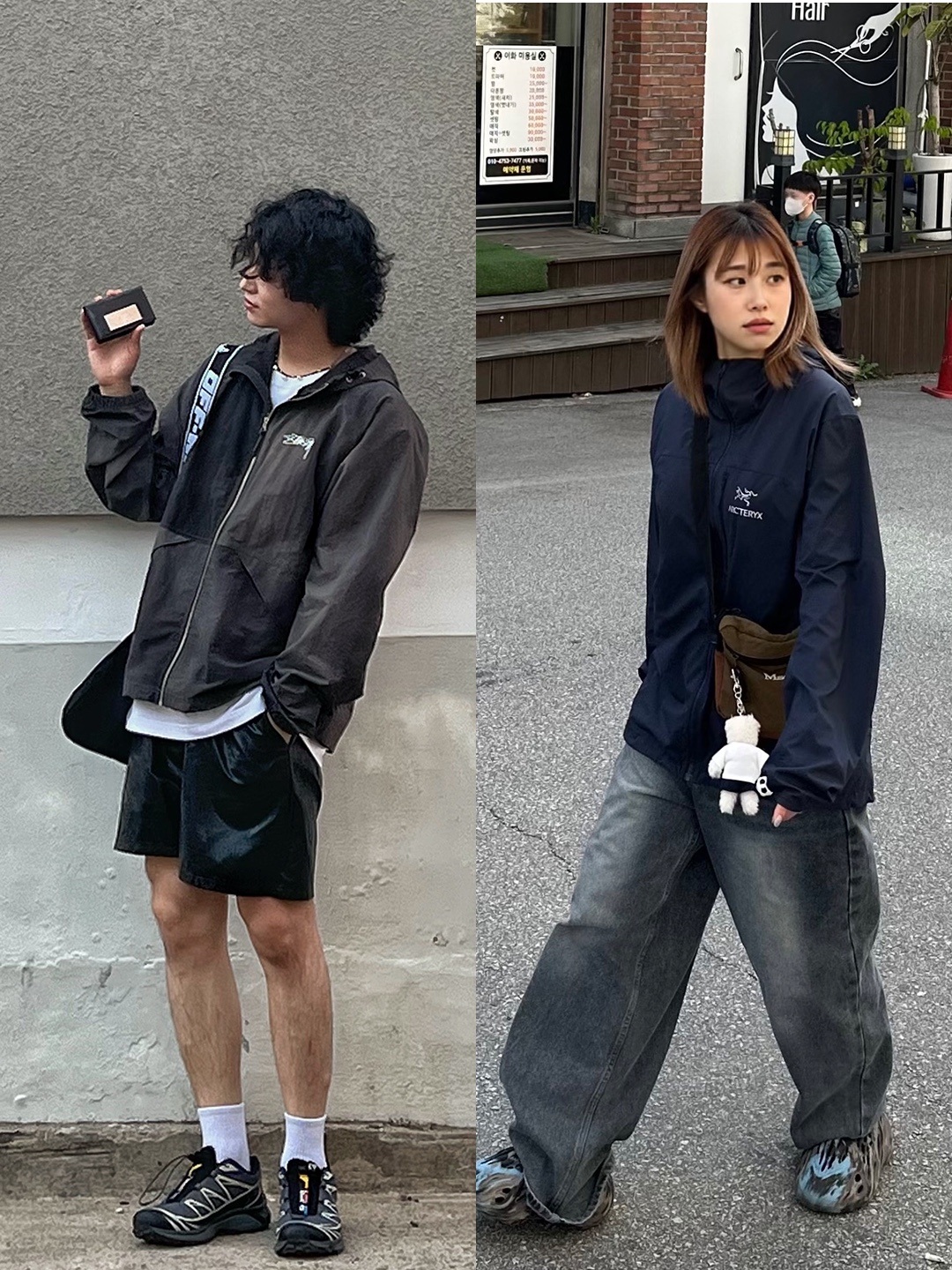 Arc'teryx Beta LT Jacket Smoke Bluff, Nike ACG Storm-Fit ADV Cascade Rains Full Zip Jacket Photon Dust - Asia 착용 스타일 - 3