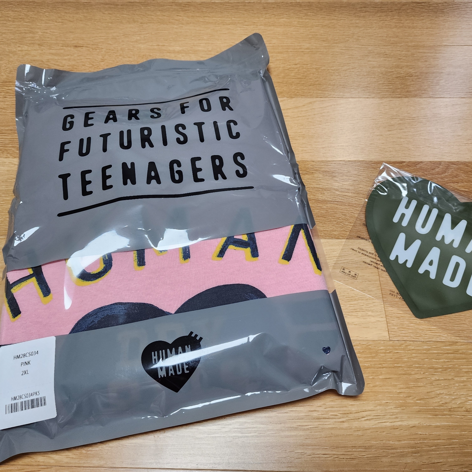 Human Made Graphic L/S T-Shirt Pink 착용 스타일 - 2