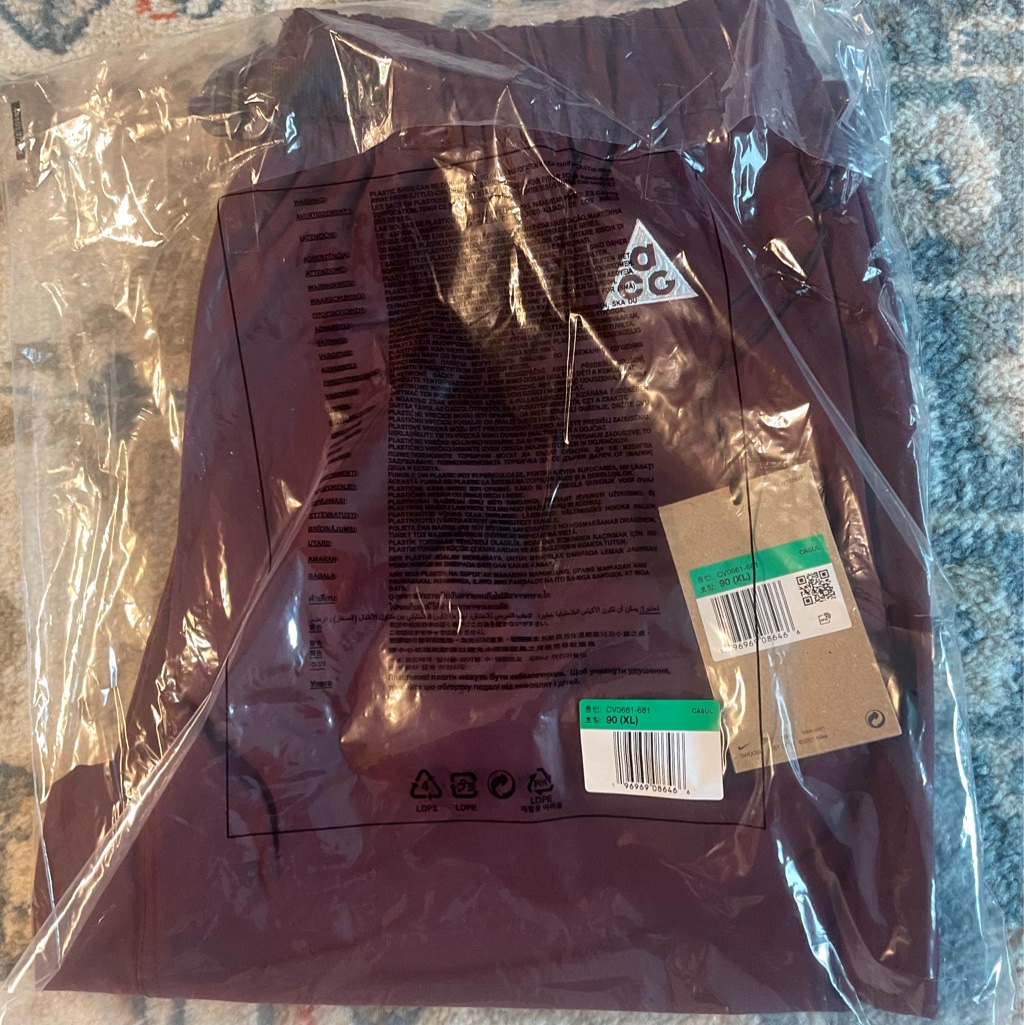 Nike ACG Trail Pants Night Maroon - Asia 착용 스타일 - 1