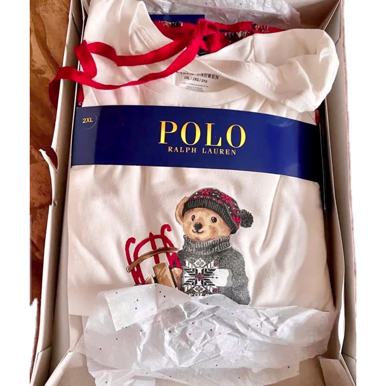 [30% 적립] Polo Ralph Lauren Polo Bear Wool Cashmerer Sweater Navy - 24FW 착용 스타일 - 4