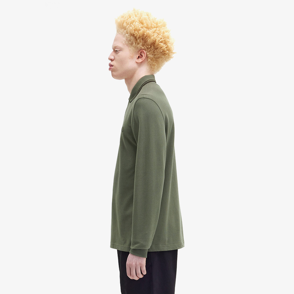 프레드페리 롱 슬리브 트윈 팁 프레드페리 셔츠 로렐리스그린(Fred Perry Long Sleeve Twin Tipped Fred Perry Shirt Laurel Wreath Green) - 3