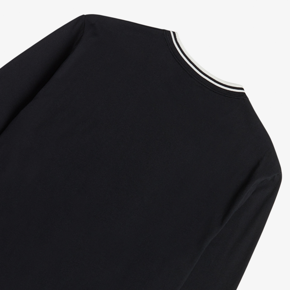 프레드페리 롱 슬리브 트윈 팁 티셔츠 블랙(Fred Perry Long Sleeve Twin Tipped T-Shirt Black) - 4