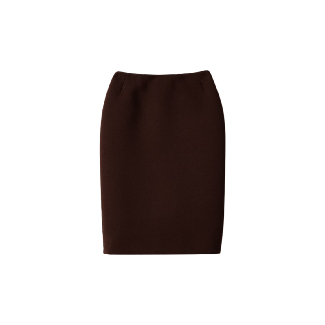 (W) Miu Miu Natte Pencil Skirt Cocoa Brown 상세 이미지 1