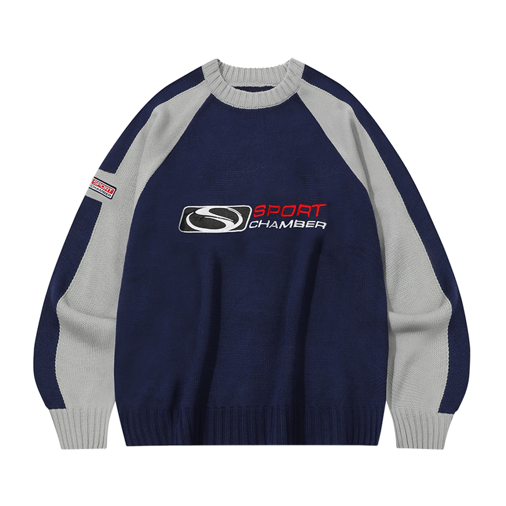 Sport Chamber SC Flash Raglan Sweater Navy 상세 이미지 1