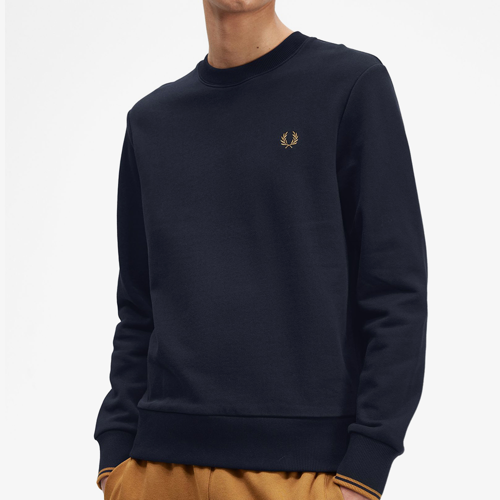 프레드페리 크루넥 스웻셔츠 네이비(Fred Perry Crew Neck Sweatshirt Navy) - 4
