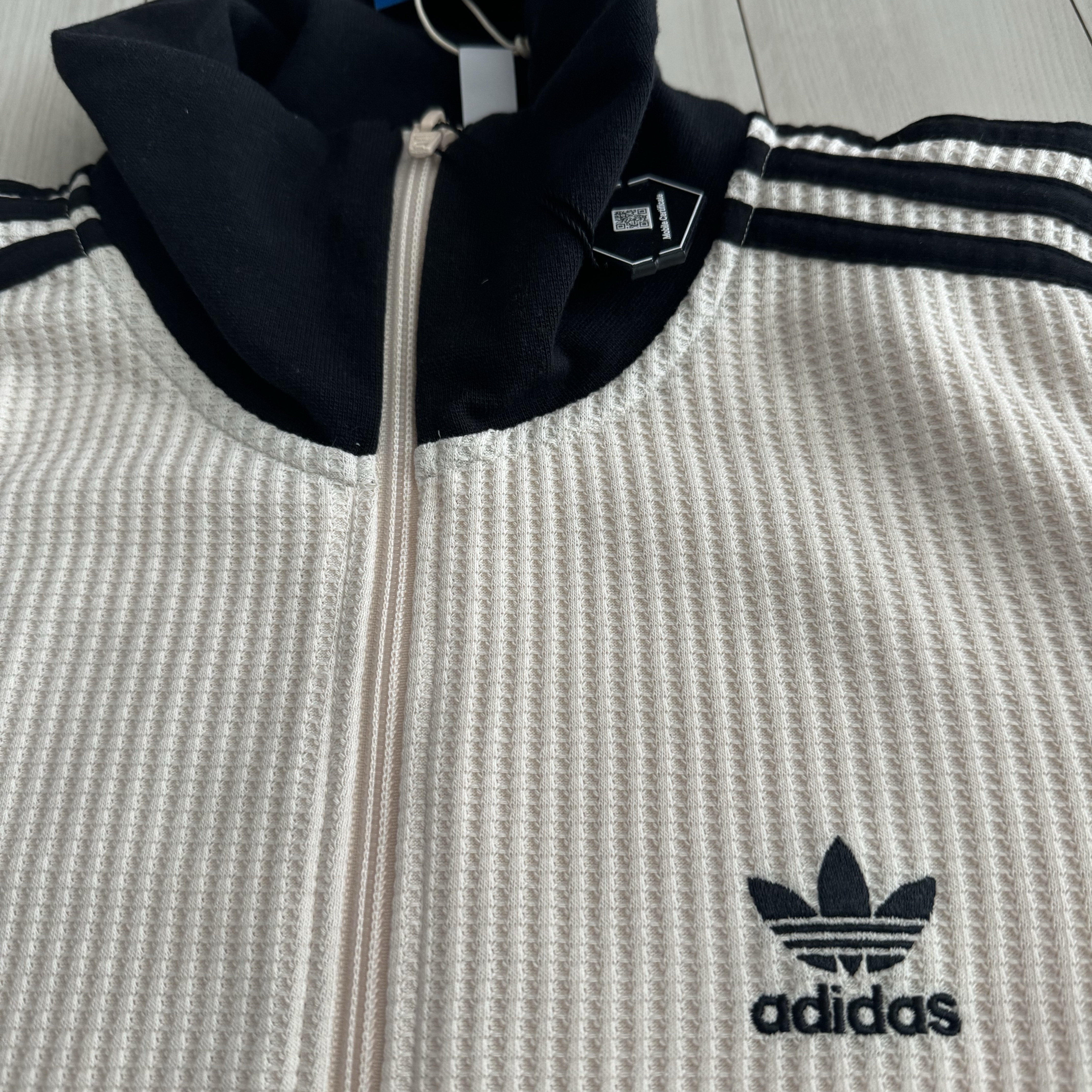 Adidas Waffle Beckenbauer Track Top Wonder White - KR Sizing 착용 스타일