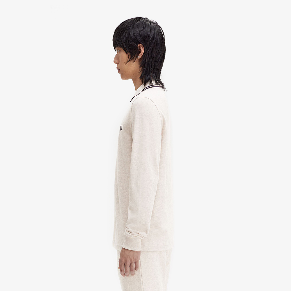 프레드페리 롱 슬리브 트윈 팁 프레드페리 셔츠 포리지말(Fred Perry Long Sleeve Twin Tipped Fred Perry Shirt Porridge Marl) - 3