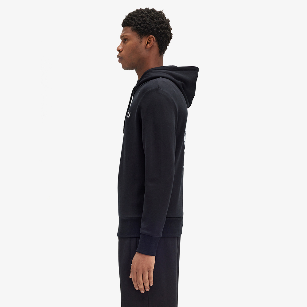 프레드페리 어드밴티지 페리 후드 스웻셔츠 블랙(Fred Perry Advantage Perry Hooded Sweatshirt Black) - 3