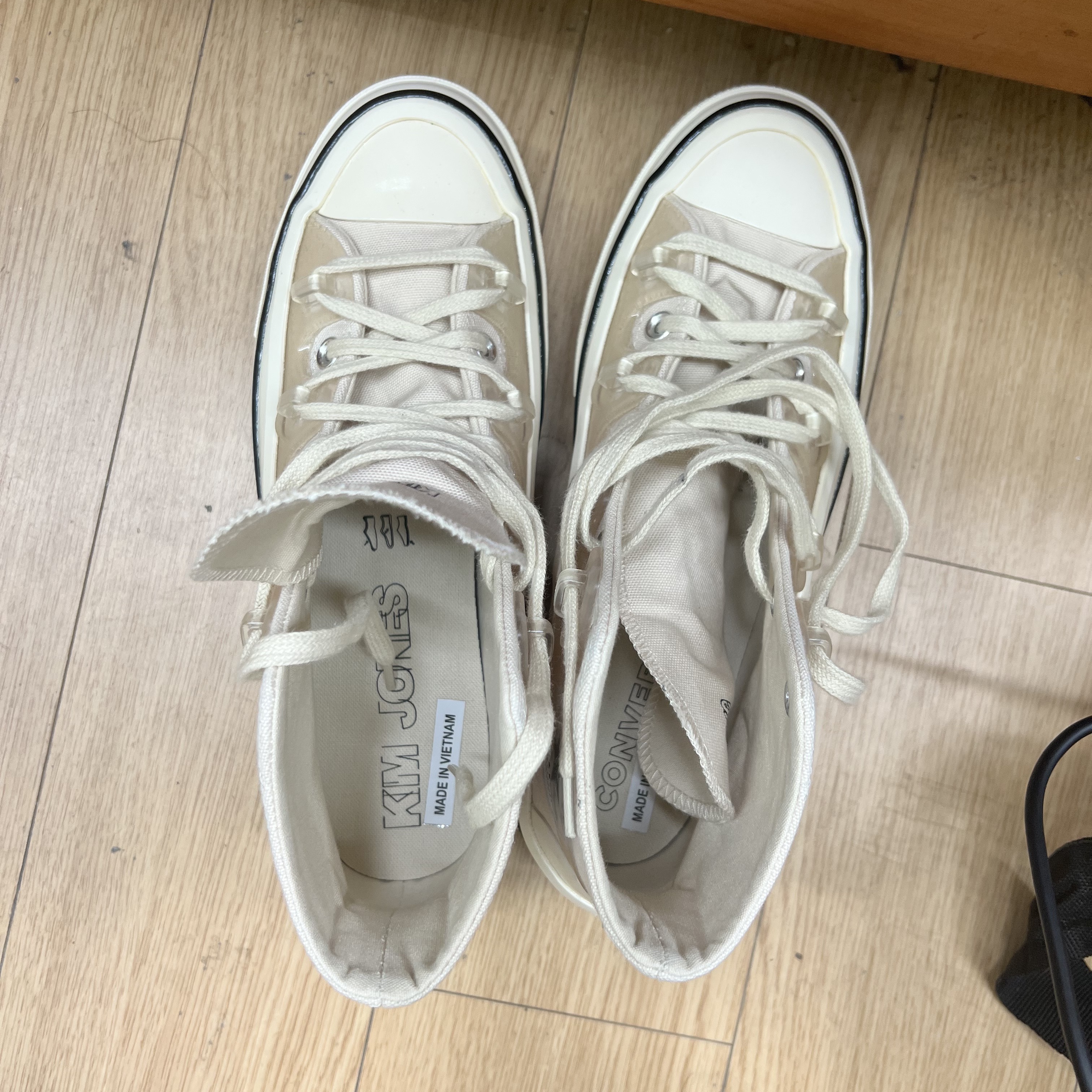 Converse x Kim Jones Chuck 70 Utility Wave High Natural Ivory 착용 스타일