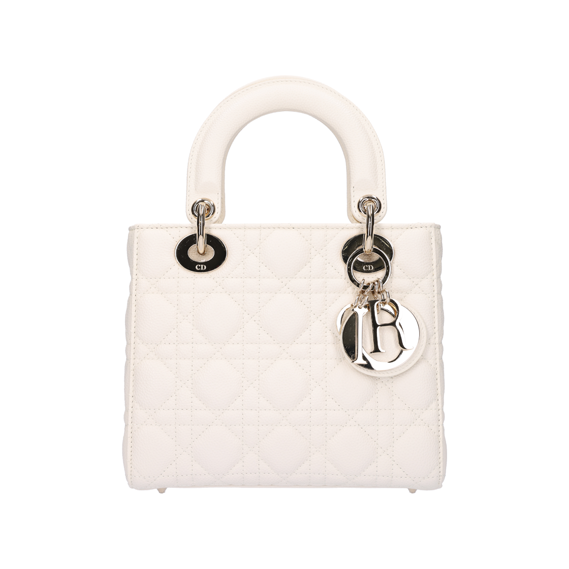 Dior Lady Bag Small Caviar White 상세 이미지 1