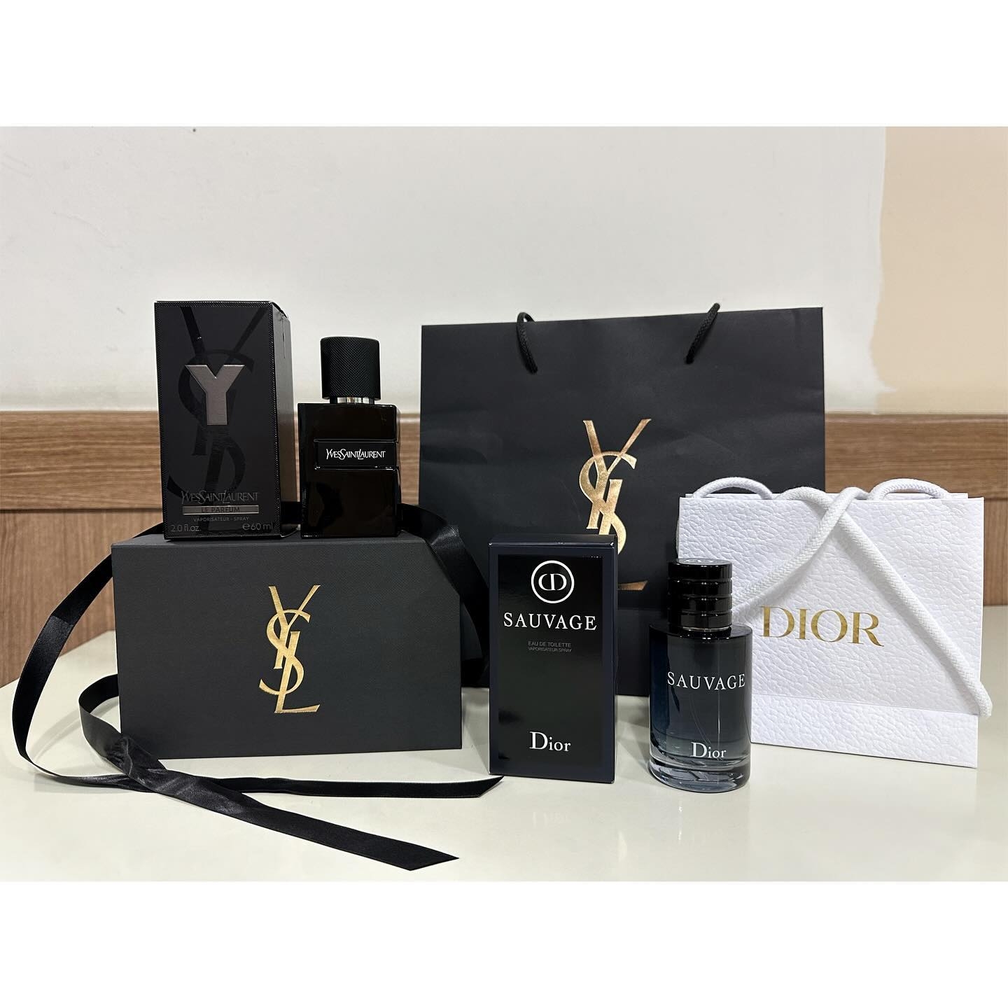 Dior Sauvage Eau De Toilette 60ml, Yves Saint Laurent Y Eau De Toilette 100ml 착용 스타일
