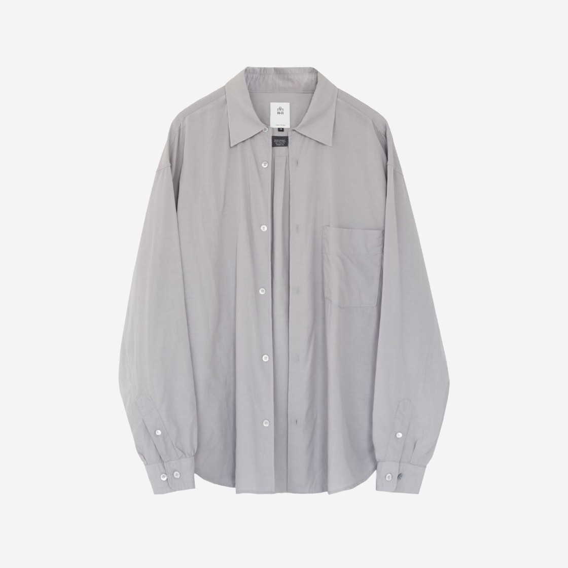 Polyteru Tenco Loosed Shirt 2.0 1% Lavender Gray - 24FW 상세 이미지 1