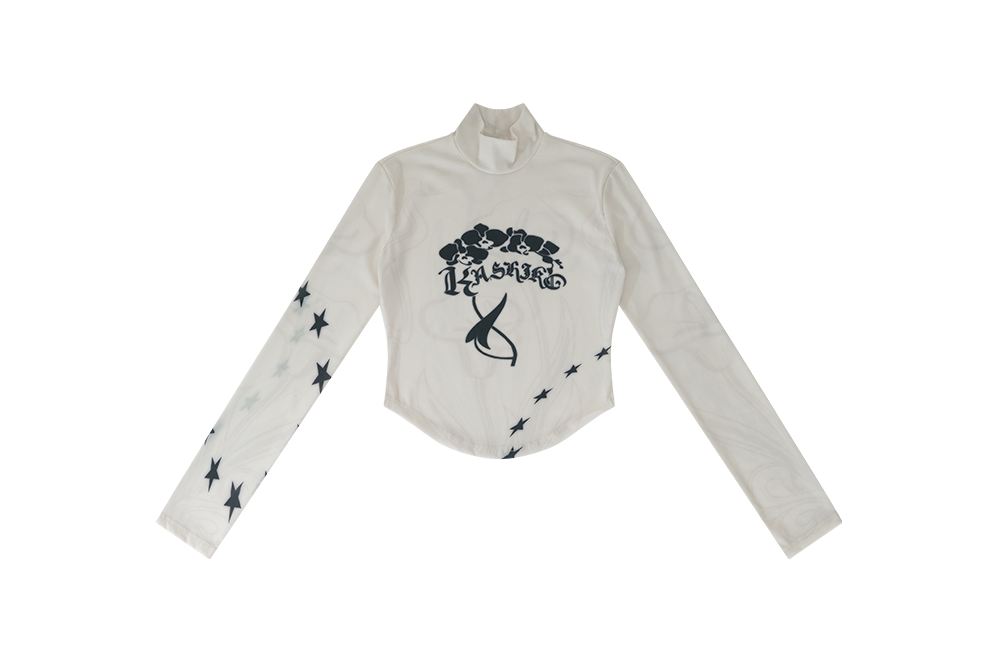 【Kashiko】24fw Highneck Mesh Top 카시코 오리엔탈 하이넥 메쉬 탑 | Kashiko | KREAM