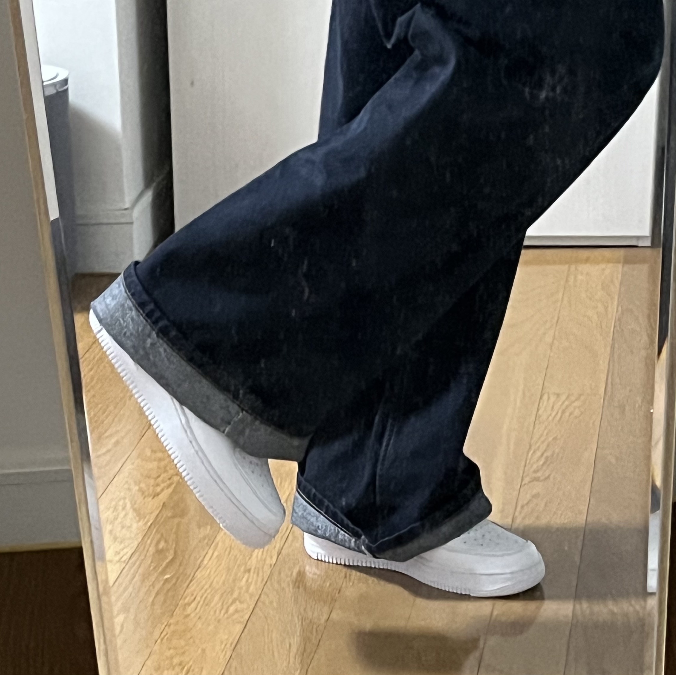 (W) Nike Air Force 1 '07 Low White 착용 스타일 - 4