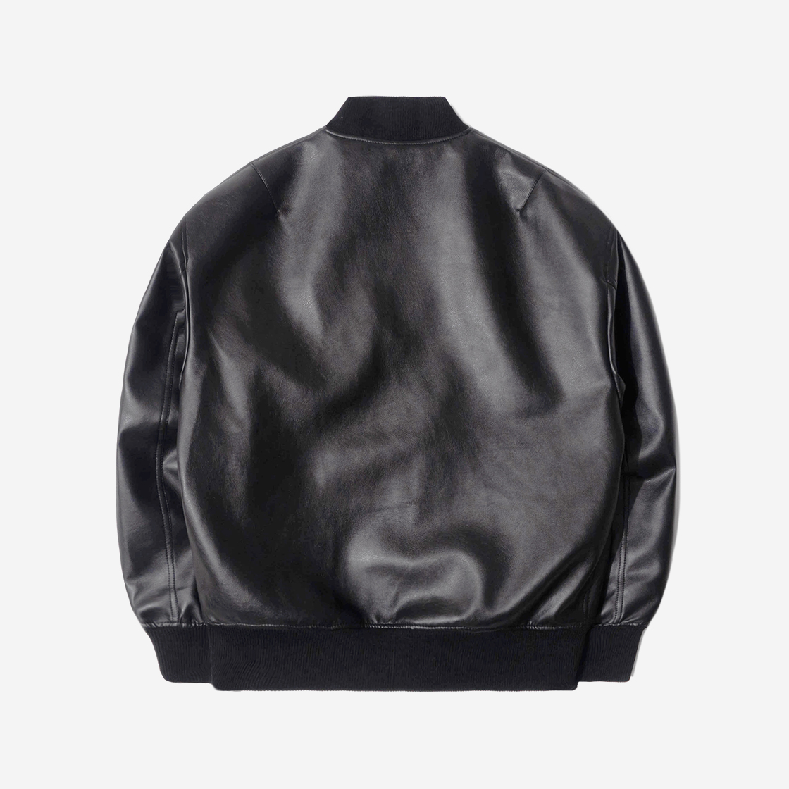 큐티에잇 가먼츠 신세틱 레더 엠에이원 자켓 블랙(QT8 GARMENTS Synthetic Leather MA-1 Jacket Black) - 2